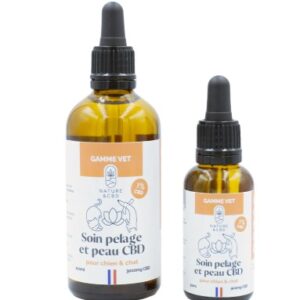huile CBD 3% soin pelage animaux