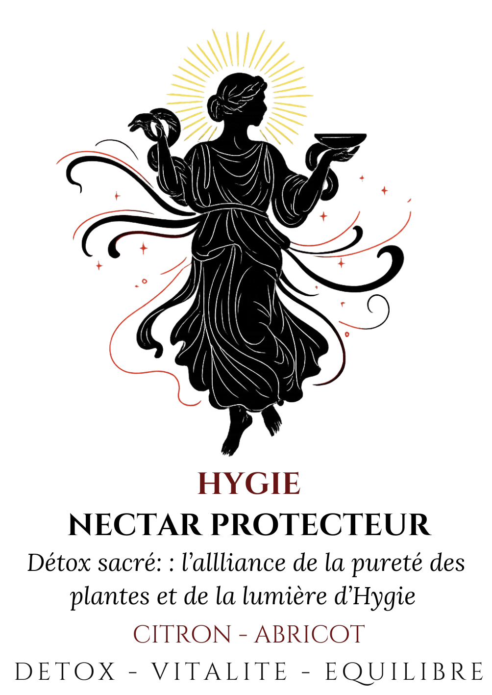 thé vert Hygie, infusion détox CBD, thé vert citron chanvre, thé bien-être, infusion purifiante, Vice & Vertu Mythologie