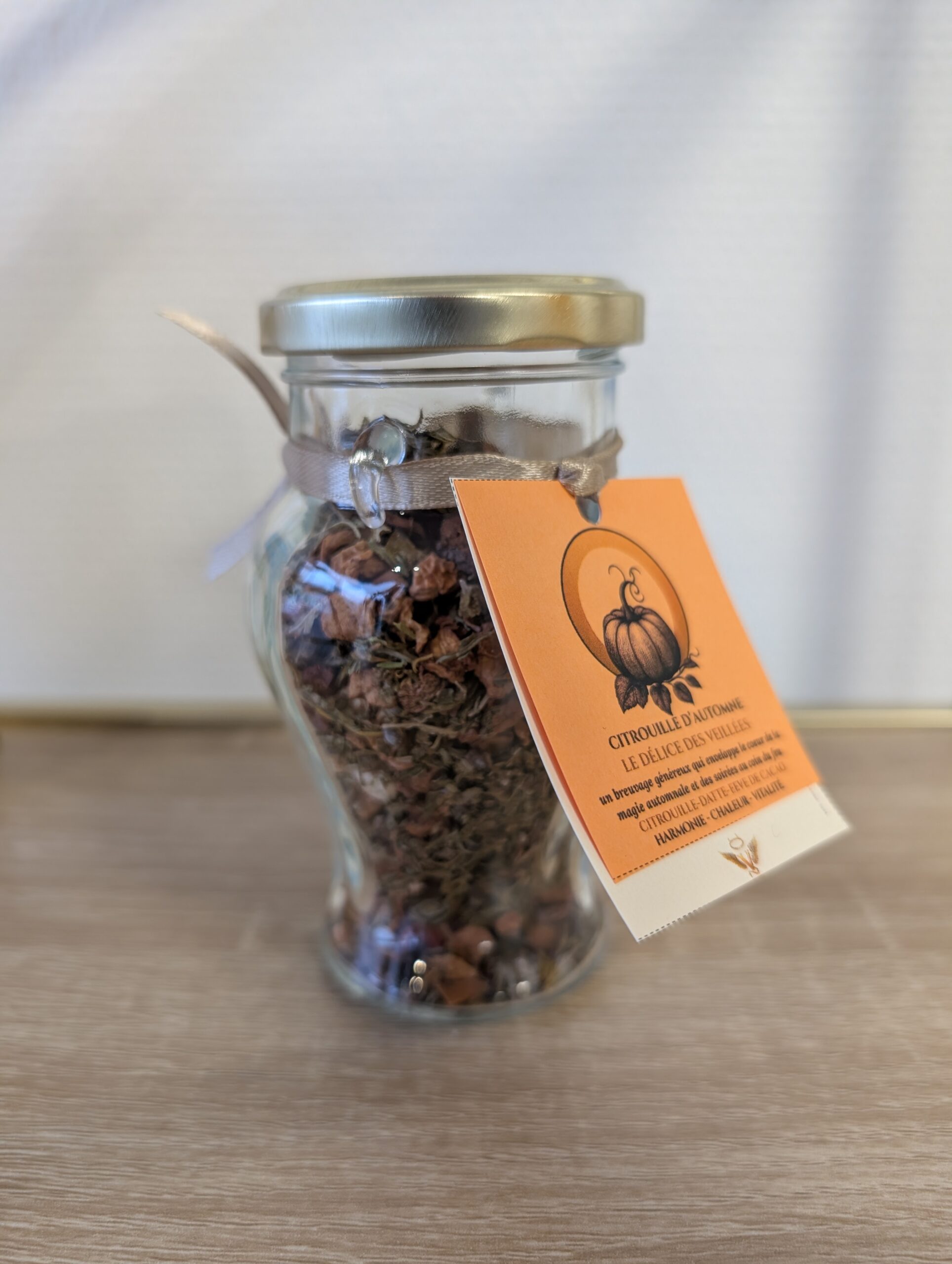 infusion citrouille d'automne pomme fraise cacao coing pop corn CBD