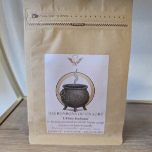 des bonbons ou un sort thé noir citrouille grenade pop corn