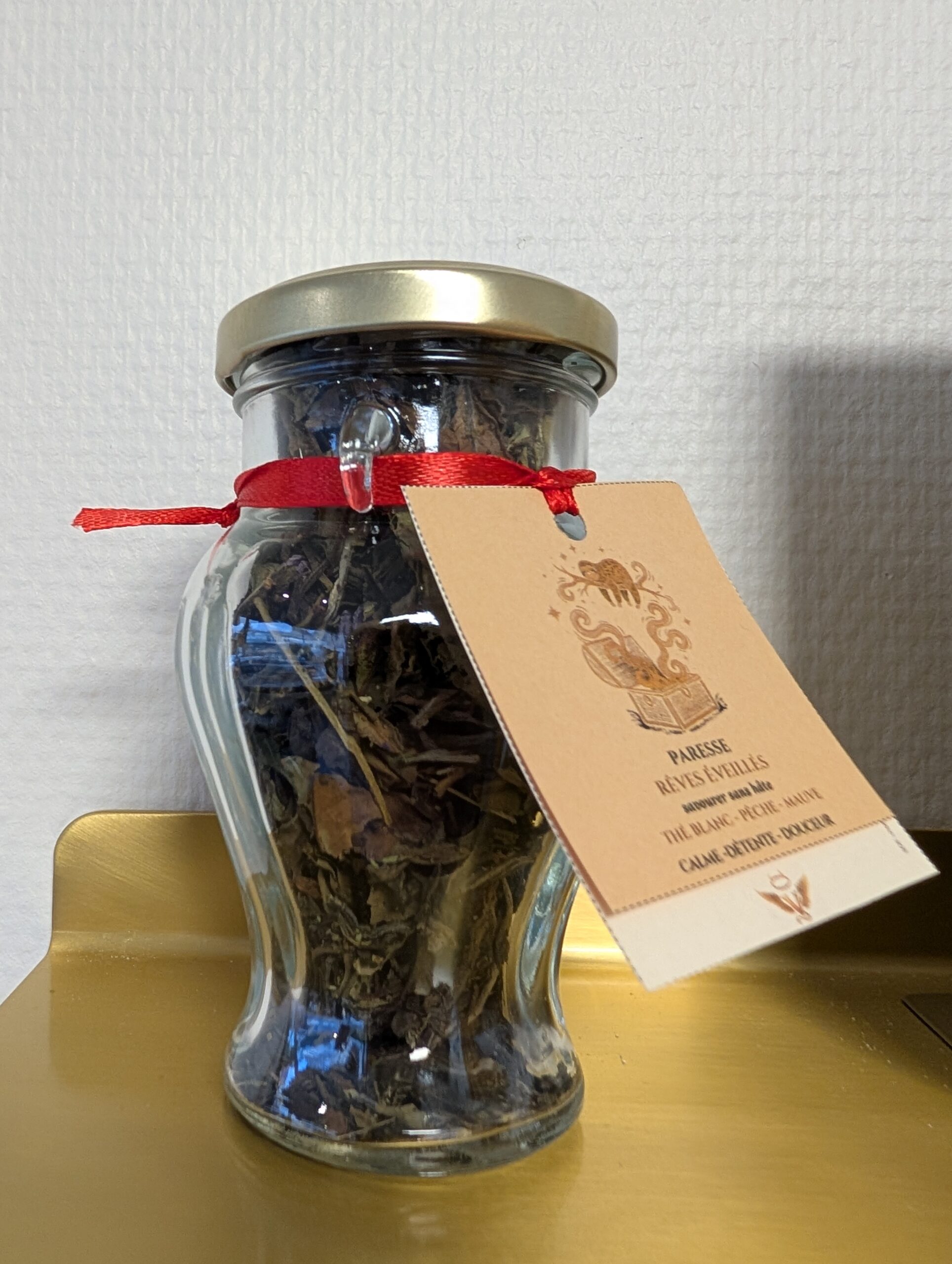 paresse thé blanc peche CBD amphore 20 CBN