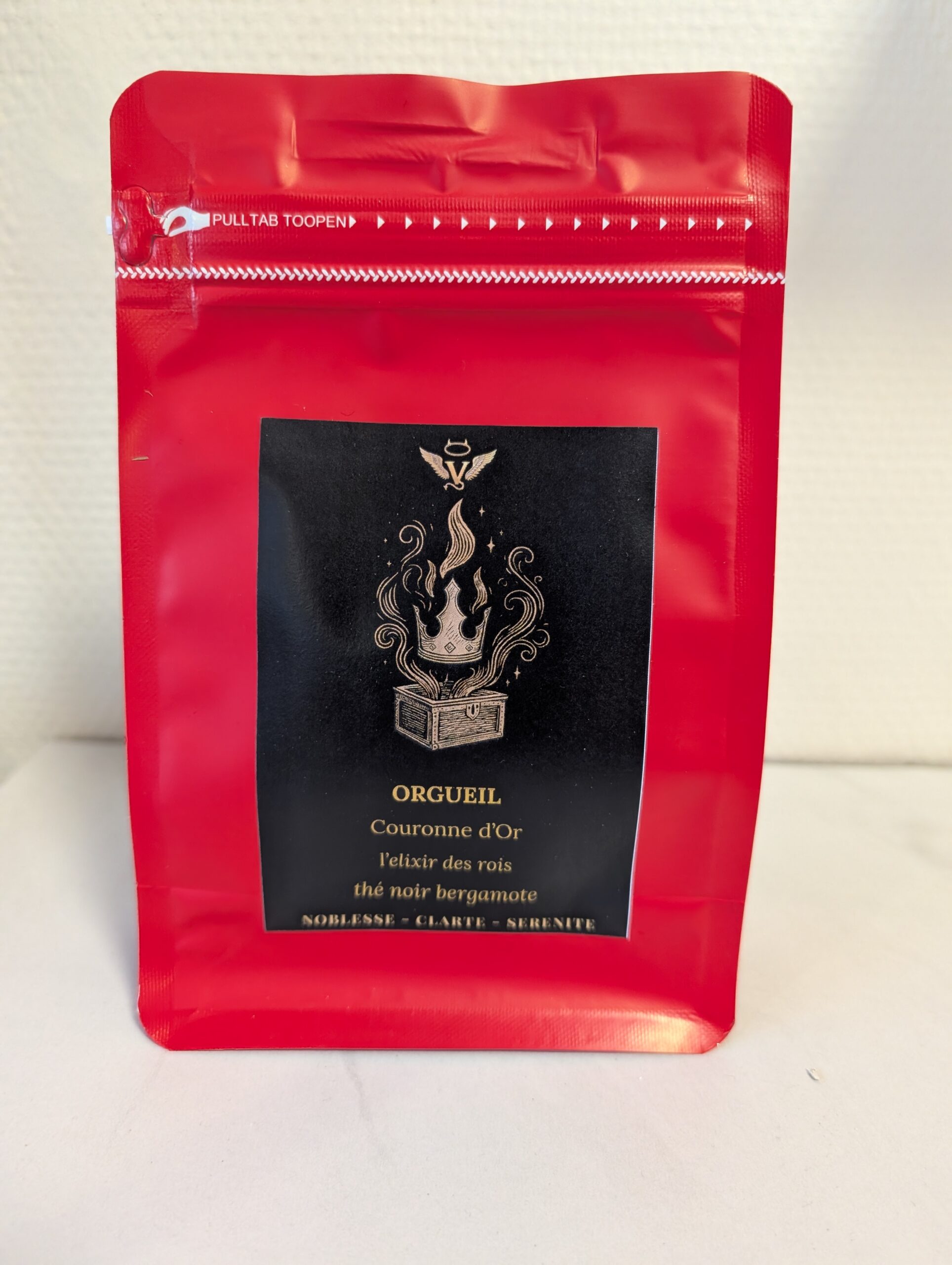 sept péchés capitaux thé vert poivre rose CBD orgeuil