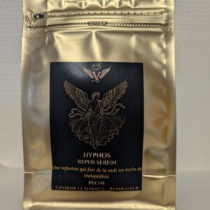 infusion Hypnos, CBN sommeil, tisane relaxante, infusion chanvre nuit, Vice & Vertu Mythologie