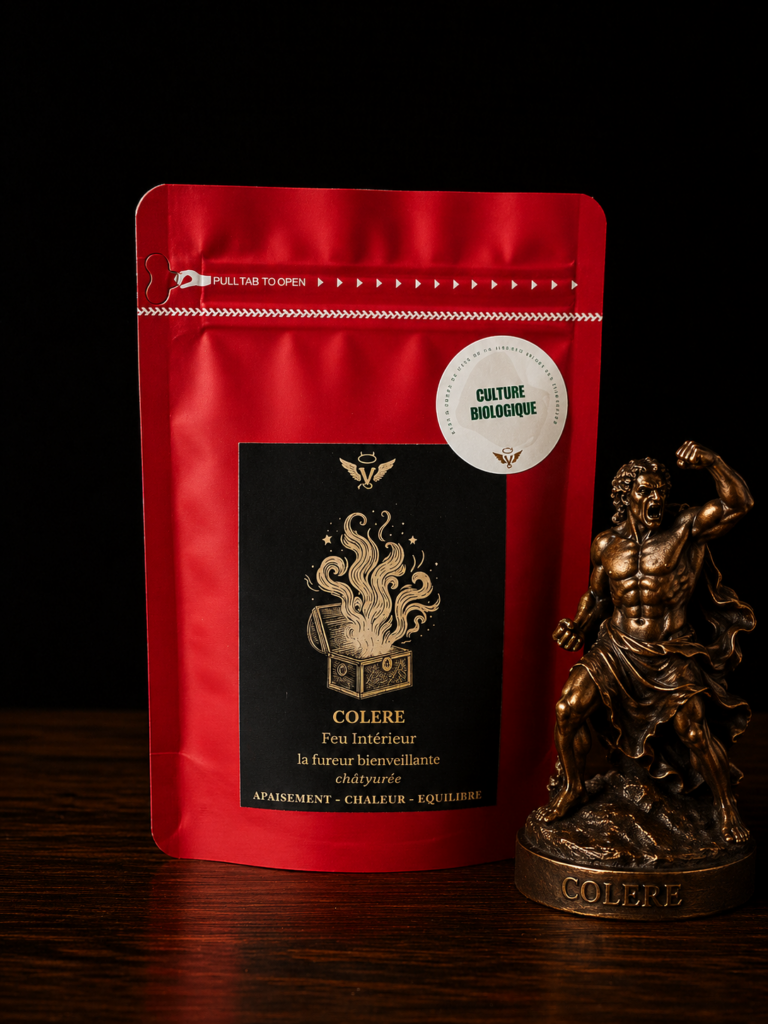 Un chai riche en épices — gingembre, cannelle, clou de girofle et guarana sept péchés capitaux colère