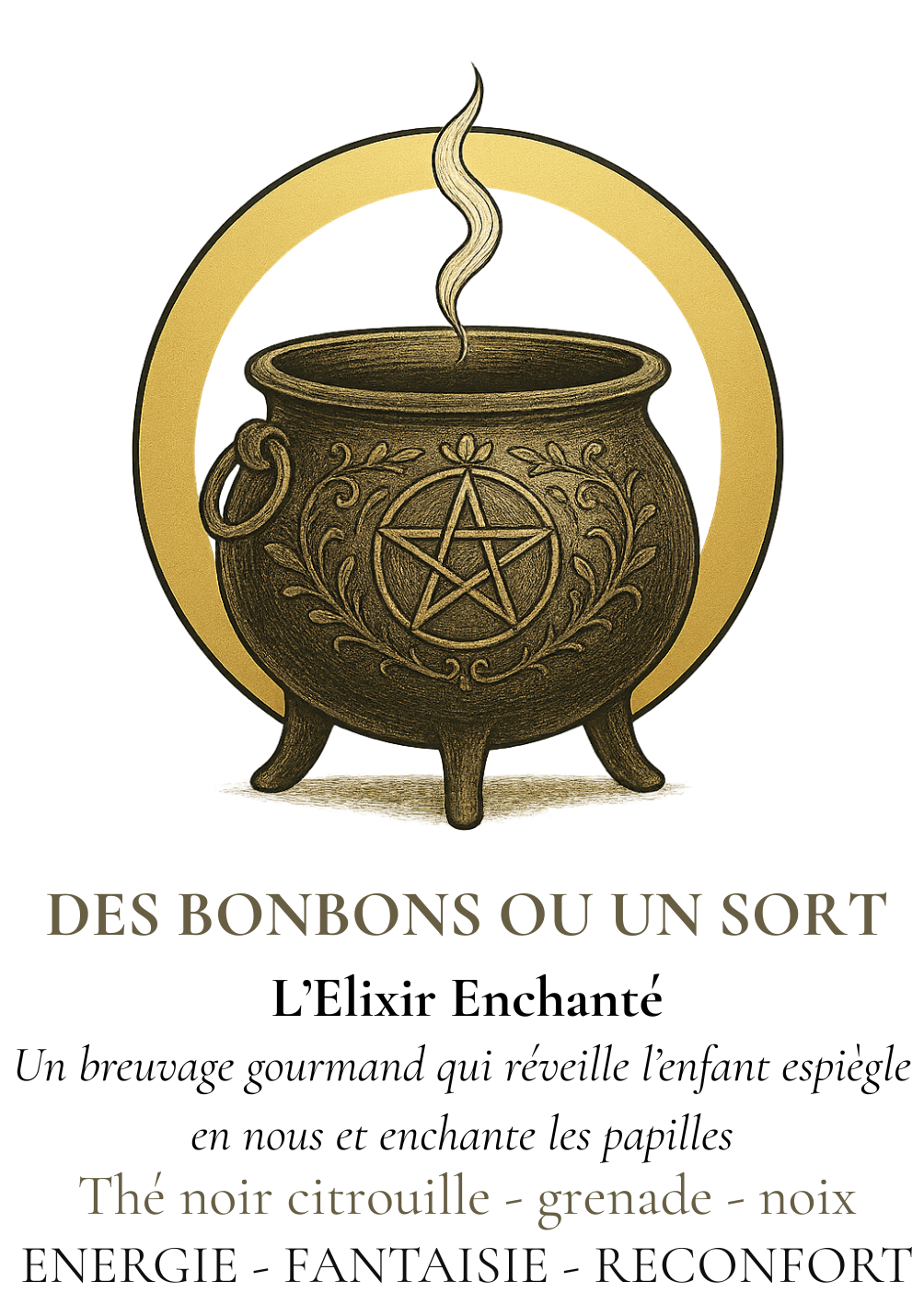 des bonbons ou un sort chaudron