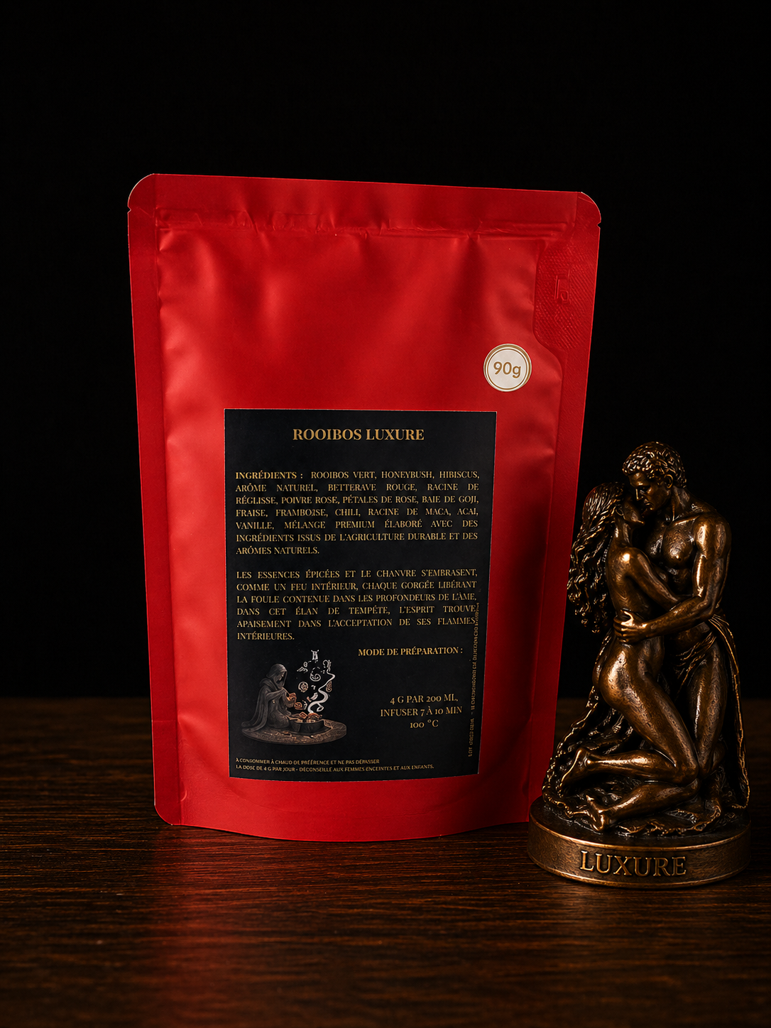 luxure sept péchés capitaux rooibos fraise framboise