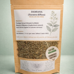 damiana libido aphrodisiaque bio équitable calme détente