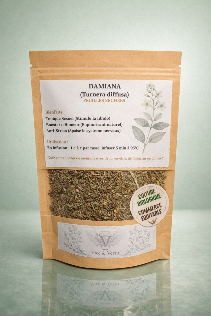 damiana libido aphrodisiaque bio équitable calme détente