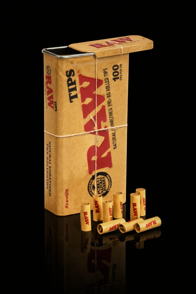 filtre raw pré roulé étui métallique
