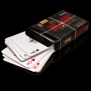 jeu de cartes raww smoker nor papier recyclé