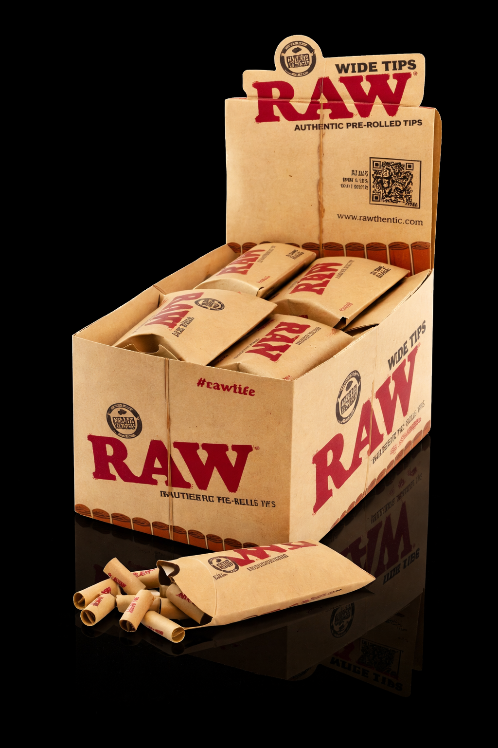 filtres roulés tips 8mm raw non blanchi