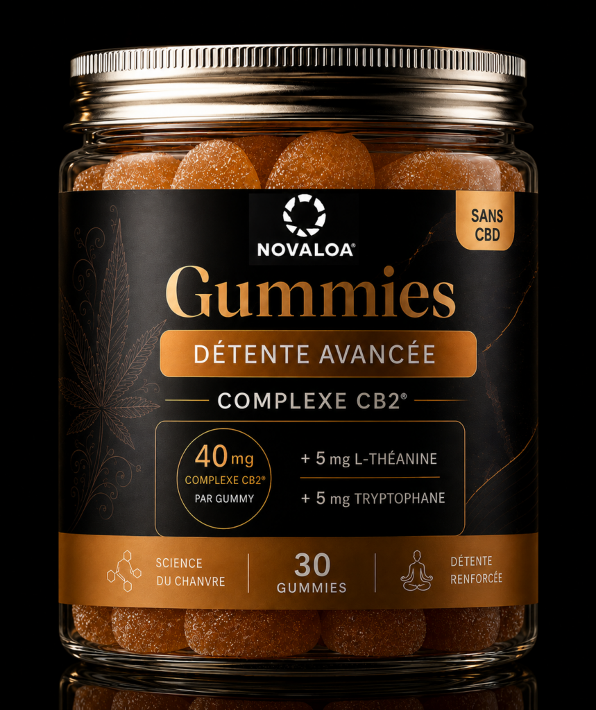 gummies détente profonde sans thc sans cbd peche ananas novaloa CB2 vice et vertu