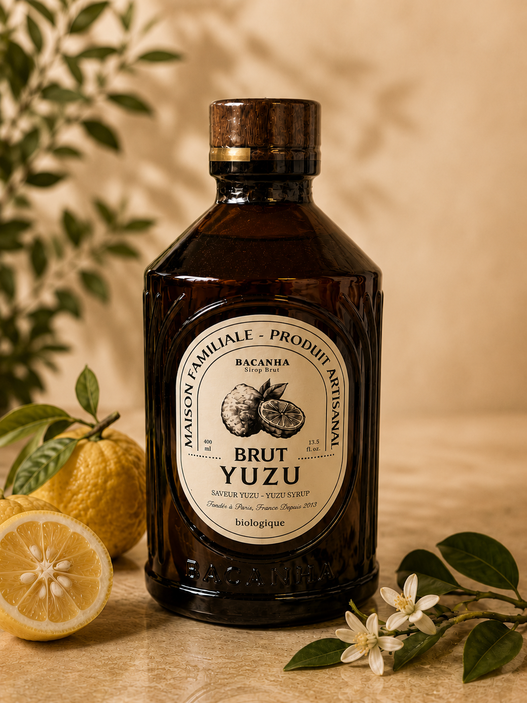 Sirop Brut Yuzu Bio - Bacanha