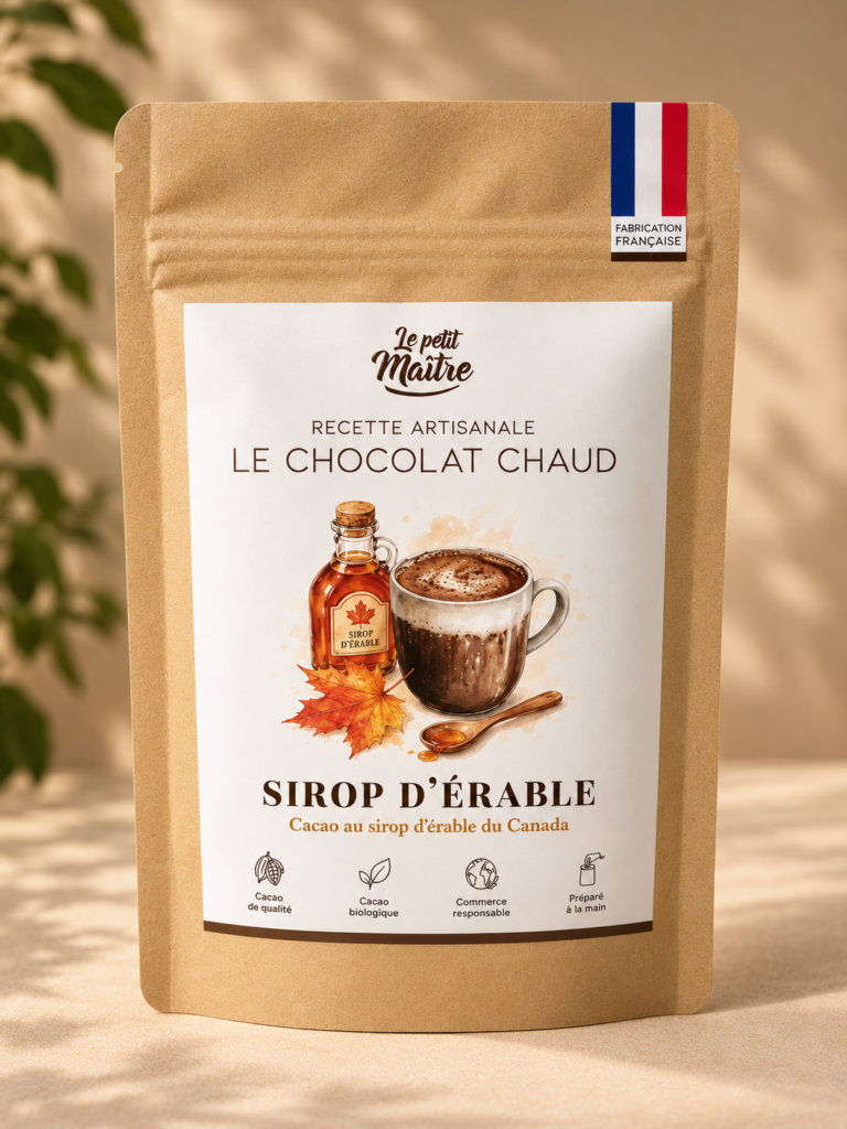 chocolat chaud érable canadien le petit maitre bio vegan