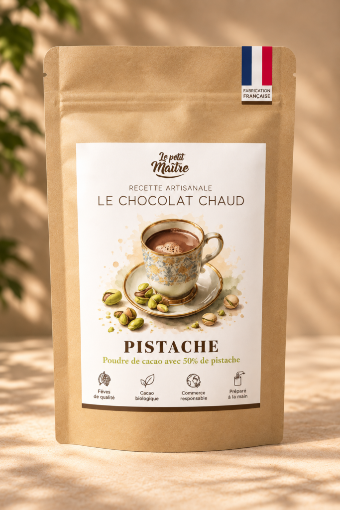 chocolat chaud pistache le petit maitre