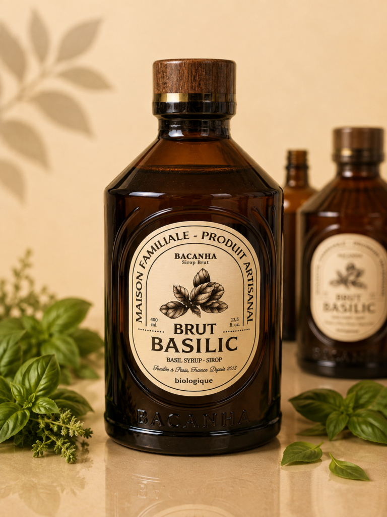 Sirop Brut Basilic Bio - Bacanha