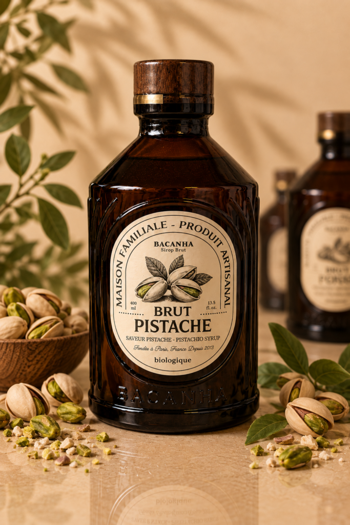 Sirop Brut Pistache Bio - Bacanha