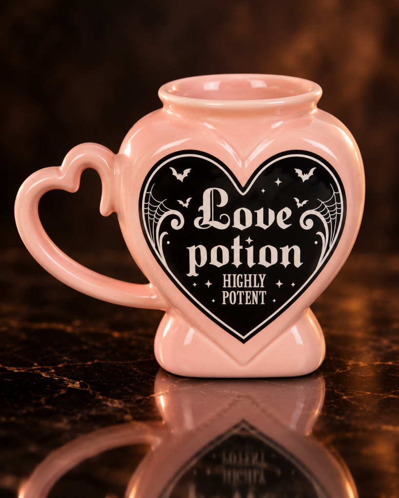 Mug en forme de potion d'amour